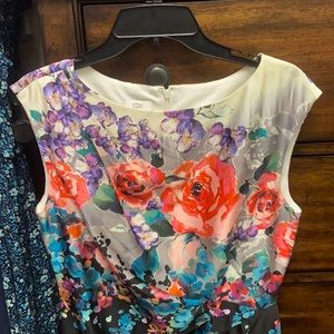 Beautiful Floral and Silk Dress